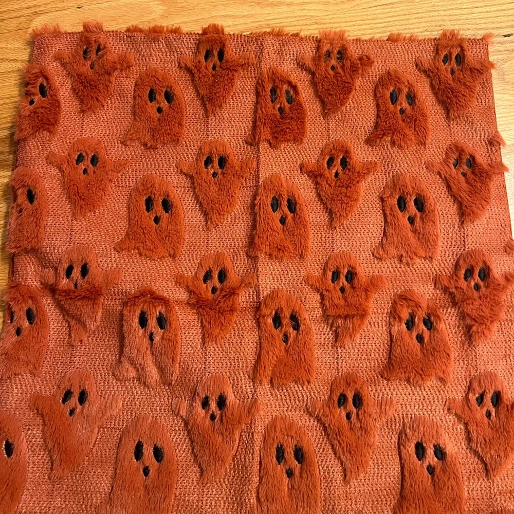 4 Orange ghost soft Patterned pillow  covers